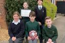 The team of winning pupils from The Christian School Takeley