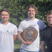 High Easter Football Club won the Braintree & North Essex Sunday League Division Two title, showed off by assistant manager George Alexander, skipper JP Alexander and manager George Watkins.