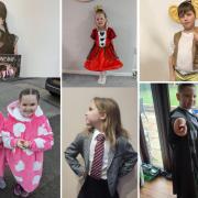 Children dressed up in their best costumes for World Book Day