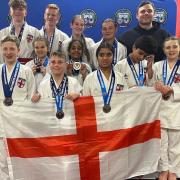 Thaxted Dragons in Las Vegas. Picture: THAXTED KARATE