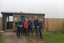 The BBC Countryfile team with Sophie Webster and Lee Rankin of Northumberland Wildlife Trust