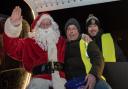 Santa's in the Dunmow district on his sleigh, supported by Great Dunmow and District Round Table