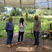 Kemi Badenoch met with Matt Creed and Geoff Winckles from Little Canfield Men's Shed