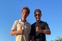 Angus Burns and Josh O’Connor of High Roding Cricket Club.