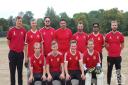 Dunmow CC face the camera at their Cricket Week T20 tournament