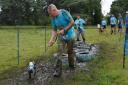 The muddy fundraiser in Stansted, raising money for Battersea