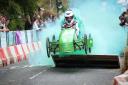 A green last run for one competitor in Great Dunmow Soapbox Race 2022