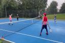 Children playing tennis in Dunmow