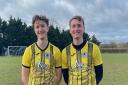 High Easter's goal scorers against Barnston AFC - Tom Leaning and George Paola.