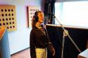 A member of Sirius Young Performers, Chloe Dean recording her song called The Barn.