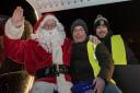 Santa's in the Dunmow district on his sleigh, supported by Great Dunmow and District Round Table