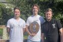 High Easter Football Club won the Braintree & North Essex Sunday League Division Two title, showed off by assistant manager George Alexander, skipper JP Alexander and manager George Watkins.