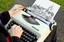 Typewriter artist James Cook's work will be on display at the Wonky Wheel Gallery in Finchingfield