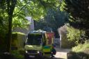 Ambulance waiting outside an address in Wendens Ambo. Picture: ARCHANT