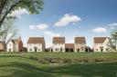 A CGI of the homes being built by Bellway at Sapphire Fields in Great Dunmow