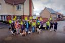 Hands Off Thaxted at a previous 'Paws of Thaxted' protest