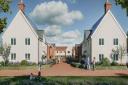 An artist's impression of the homes in Woodside Way, Great Dunmow