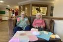 Deirdre and Rosemary from Mountfitchet Care Home have been knitting for newborn babies