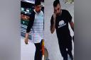 Police would like to speak to these two men in connection with a theft from the Co-op in Dunmow