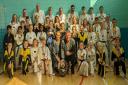 Dunmow TKD's students celebrate their medal haul. Picture: DUNMOW TKD