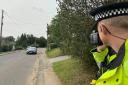 Speed checks were conducted in Finchingfield as part of Op Community