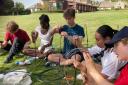 Felsted pupils helped create the firefly installation