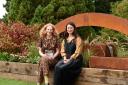 Last year's winner Rachel Sporburg with horticulturalist Frances Tophill