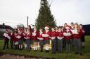 Felsted Primary School pupils performed at Mulberry Homes' Felsted Gate development