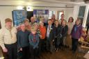 Charity - Local community groups and Rotary Club members with President Terry Dean (centre)