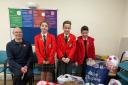 Howe Green House pupils donated presents to The Salvation Army
