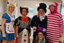 Staff dressed up for the Mad Hatters Tea Party at Croft House Care Home