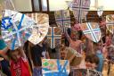 Children made 'shields of faith' at Thaxted Messy Church