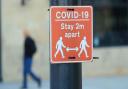 Covid social distancing sign