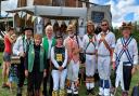 Morris dancers from eight different towns gathered at Thaxted windmill