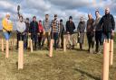 Stansted Airport workers have teamed up with Volunteer Uttlesford to plant 1,000 saplings in Widdington, Saffron Walden