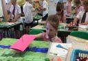 Building a bridge during science week at Great Dunmow Primary School