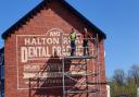 Dan Luckin of Painted By Dan created this traditional sign for a dentist in Cheshire