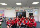 Children at Howe Green House School met Olympic gold medallist Ryan Regez