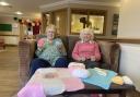 Deirdre and Rosemary from Mountfitchet Care Home have been knitting for newborn babies