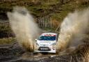Alfie Hammond makes a splash at the Rallynuts Stages rally in Wales. Picture: FLAT SHIFT MEDIA