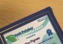 Ben Pigram's Jack Petchey Environmental Award for work at Forest Hall School in Stansted