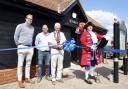 The ribbon-cutting ceremony at the refurbished toilets in Dunmow