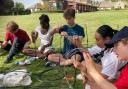Felsted pupils helped create the firefly installation