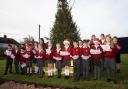 Felsted Primary School pupils performed at Mulberry Homes' Felsted Gate development