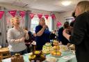 The judges assessing the cakes at the Easter bake off