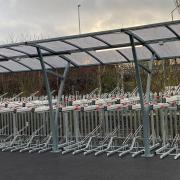 Cycle racks at Marks Tey, which is also part of the scheme