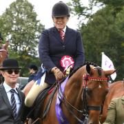 Katie Jerram won at the Land Rover Burghley Horse Trials on the Queen's former racehorse