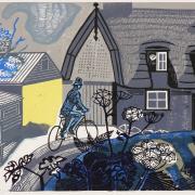 Edward Bawden's linocut of The Road to Thaxted was sold by Sworders
