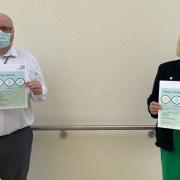 Broomfield Hospital award winners Gary Pearce and Karen Cook