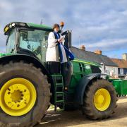 The Thaxted Parish Church team help Essex Young Farmers celebrate Plough Sunday